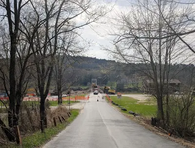Skinners Falls-Milanville Bridge demolition, April 19, 2025