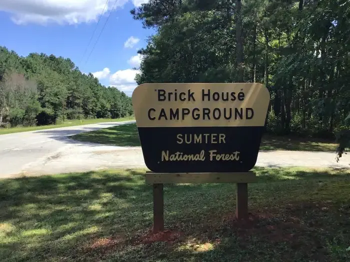 Entrance to Brick House Campground (SC) off SR66