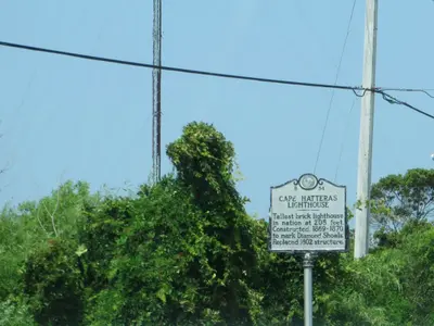 Cape Hatteras Lighthouse, North Carolina Historical Marker B-54, Buxton, North Carolina (14267996600)