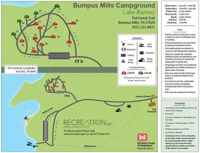Bumpus Mills Campground 2026 Map