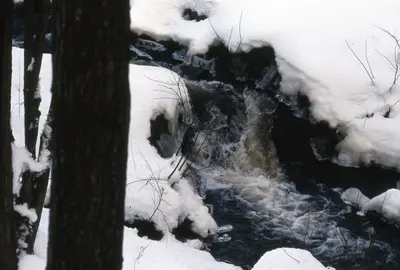 Snow Covered Creek - panoramio