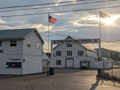 Main gate of Fryeburg Fairgrounds
