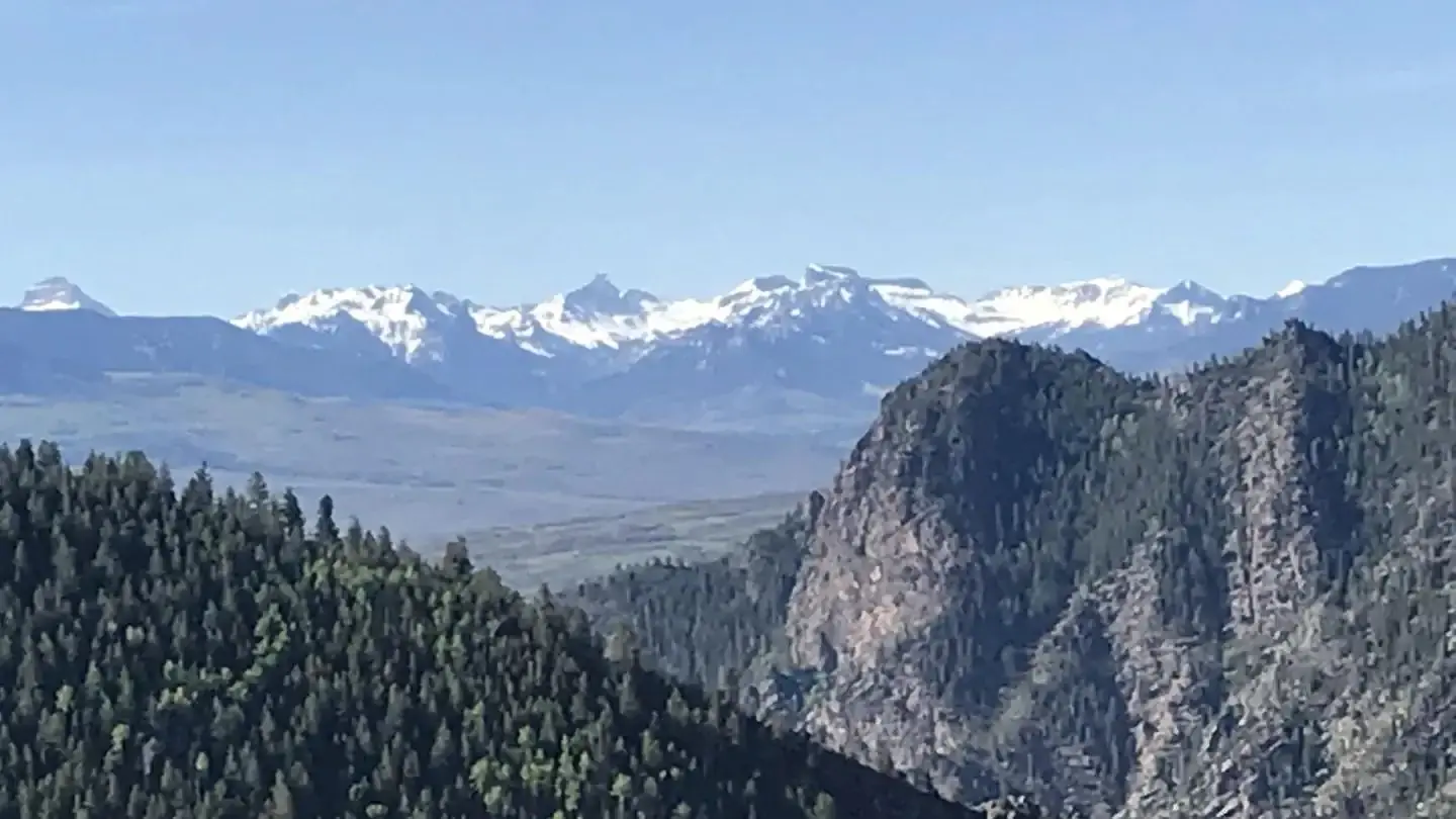 The San Juan Mountains are visible from areas of Curecanti