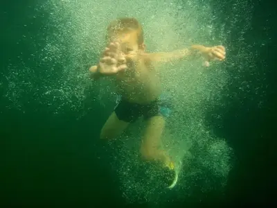 Swimming at McCabe Flat Beach