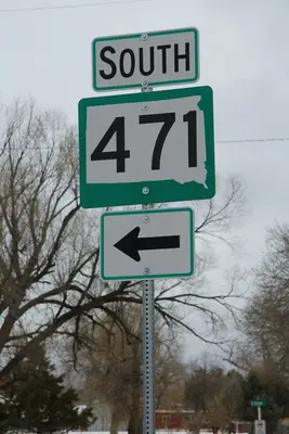 SD471 South Sign - Edgemont