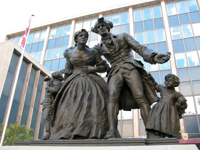 United Empire Loyalist Statue in Hamilton, Ontario