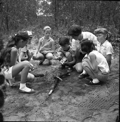 Girl Scouts learning to build a fire at Lake Andrews near Tallahassee, Florida (11222543793)