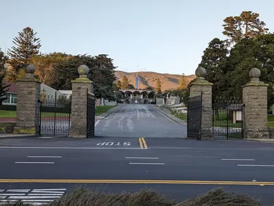 Main Gate at Holy Cross, Colma, California