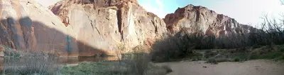 Ferry Swale Camp (up river) - panoramio