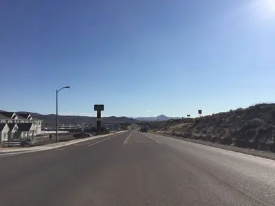 2015-03-27 16 34 50 View southwest along Idaho Street (Former U.S. Route 40) at Ironhorse Drive in Elko, Nevada