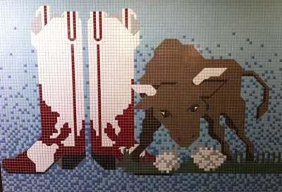 Texas mosaic tiles