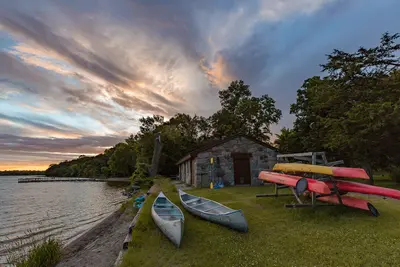 Andrew Lake canoes and kayaks - Sibley State Park, Minnesota (35279291201)