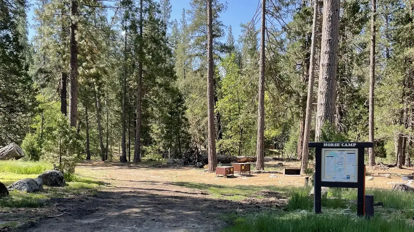 Entrance to horse camp