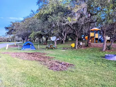 Camping at Shell Mound Campground
