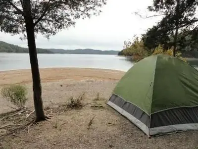 Dale Hollow Lake - Primitive Camping tent