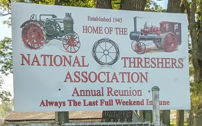 Sign of National Threshers Association