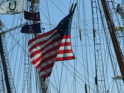 US Flag Tall Ships Oxnard Harbor,CA 8.10.08 - panoramio