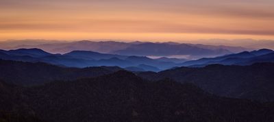 Mountainous landscape at dusk (Unsplash)