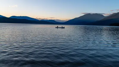 Dawn at Clearwater Lake, Wells Gray Park, BC, Canada (54881002826)