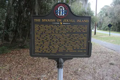 The Spanish on Jekyll Island historical marker