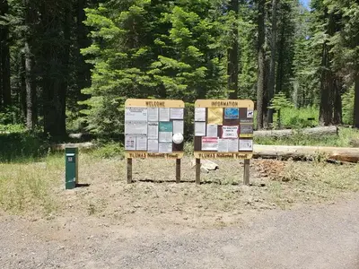 Information sign and fee tube