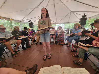 Florida Folk Festival singing 2024