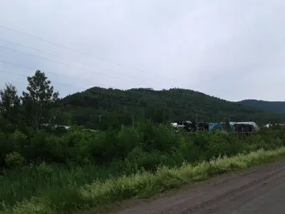Transport de pales d eoliennes en Gaspesie - 06