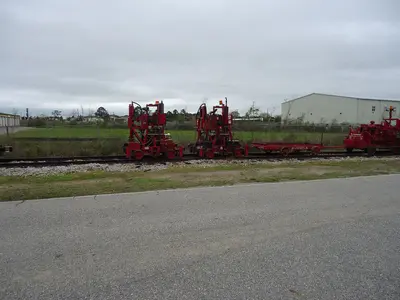 RJ Corman MOW equipment on KCS Spur track near Navy CBC Gulfport, MS. March 2012 - panoramio (6)
