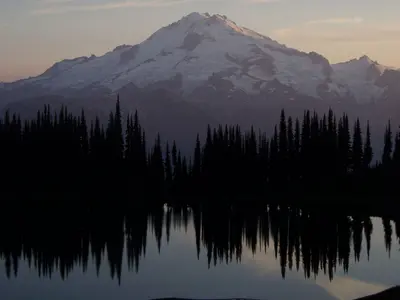 Image Lake at sunset