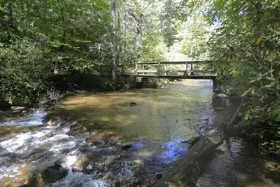 Bridge view at white pine south group camp