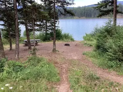 A photo of a campsite at Lakeside Campground on Lake Alva.