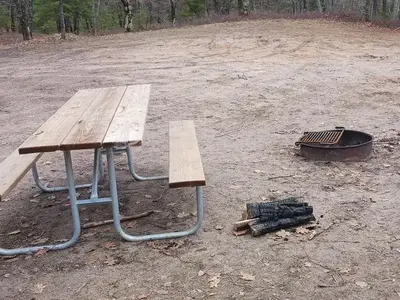 table and fire ring
