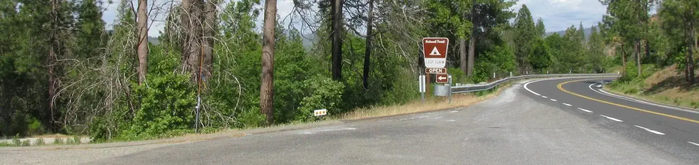 Lost Claim Campground Highway Entrance