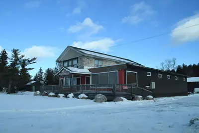 Coffee shop closed for the winter on Drummond Island
