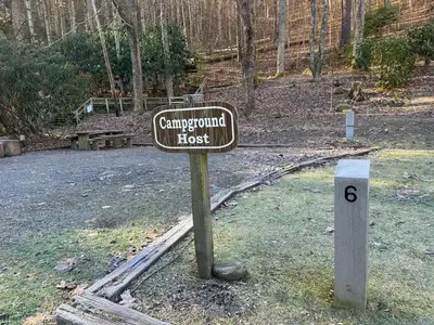 Campground host on site.