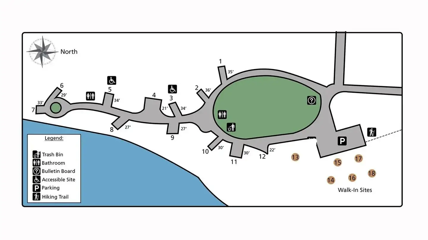 Haag Cove Site Map