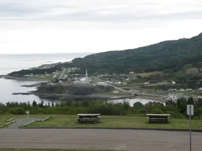 Grande-Vallée, vue à partir de la halte routière, Qc, Canada - panoramio (1)
