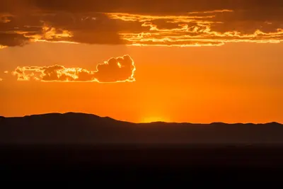 Sunset at Great Sand Dunes National Park. Alamosa, Colorado