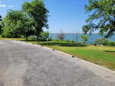 Lake view of Marion Cove campsites 10-7