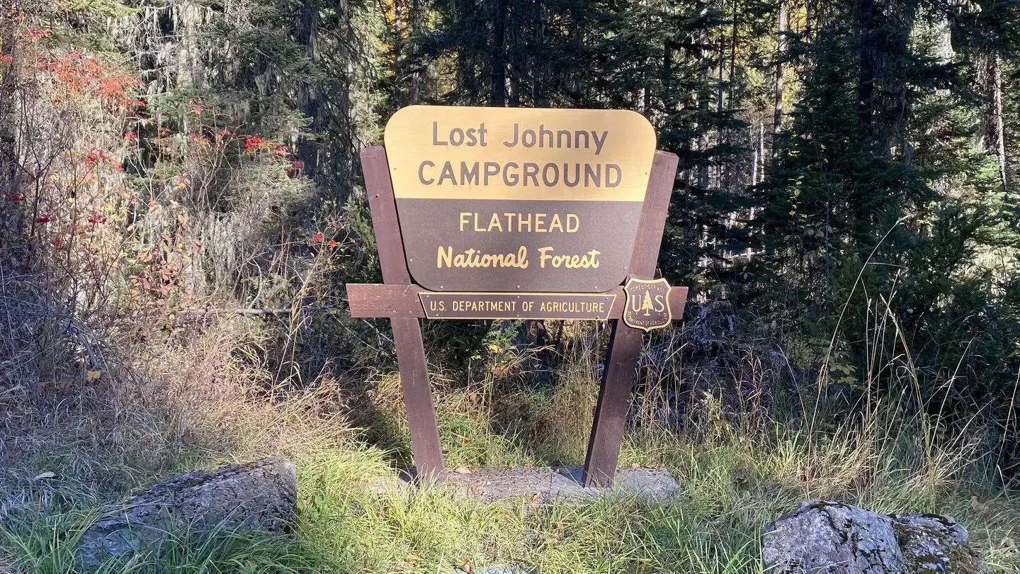 Entrance Sign to Lost Johnny Camp