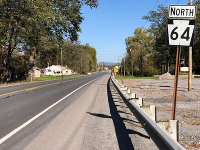 2021-10-20 14 15 49 View north along Pennsylvania State Route 64 (Nittany Valley Drive) at Washington Avenue in Porter Township, Clinton County, Pennsylvania