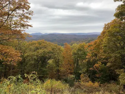 2019-10-26 12 54 30 View northwest across the mountains of eastern Highland County, Virginia from the site of Fort Edward Johnson