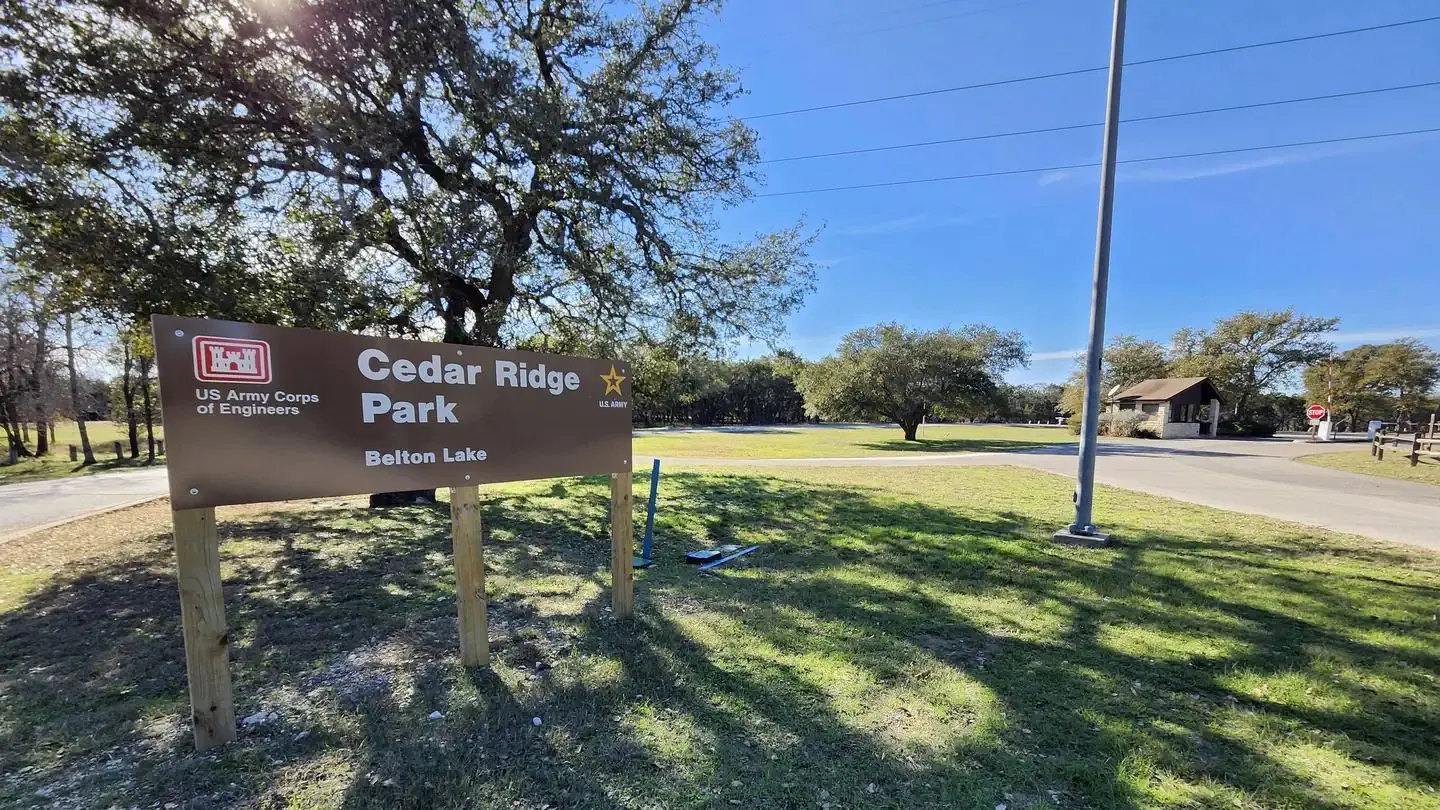 Cedar Ridge Park Sign