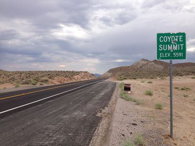 2014-07-17 15 19 41 View south along Nevada State Route 375 about 16.6 miles south of the Nye County Line at Coyote Summit, Nevada