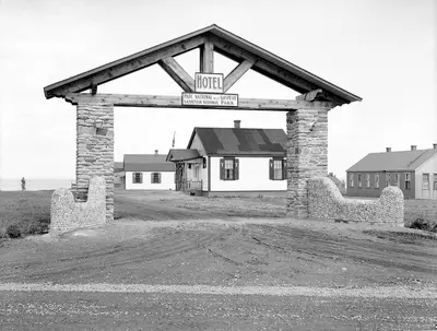 Etablissements militaires de Fort Prevel convertis dans le Parc national de la Gaspesie