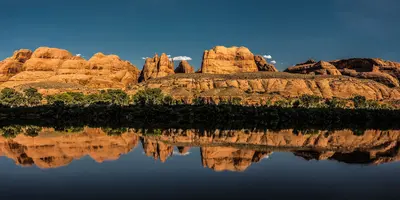 Moonflower Canyon across the Colorado River near Moab City, Utah
