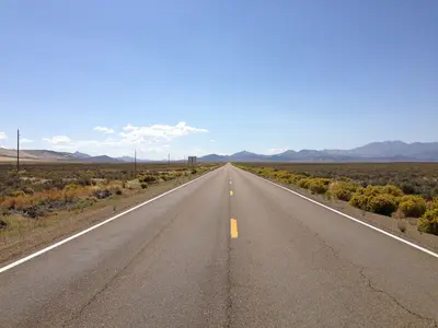2014-09-09 11 45 18 View south along Nevada State Route 278 (Eureka-Carlin Road) about 39.4 miles north of U.S. Route 50 in Eureka County, Nevada