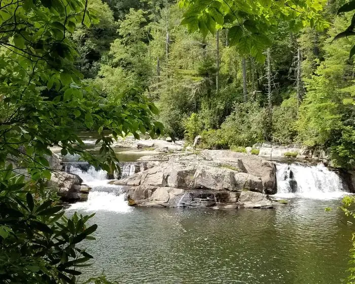 The first section of Linville Falls.