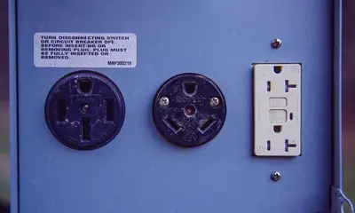 Campground Electric Hookups - RV 50 Amp, 30 Amp, and 15 20 amp (45655406892)