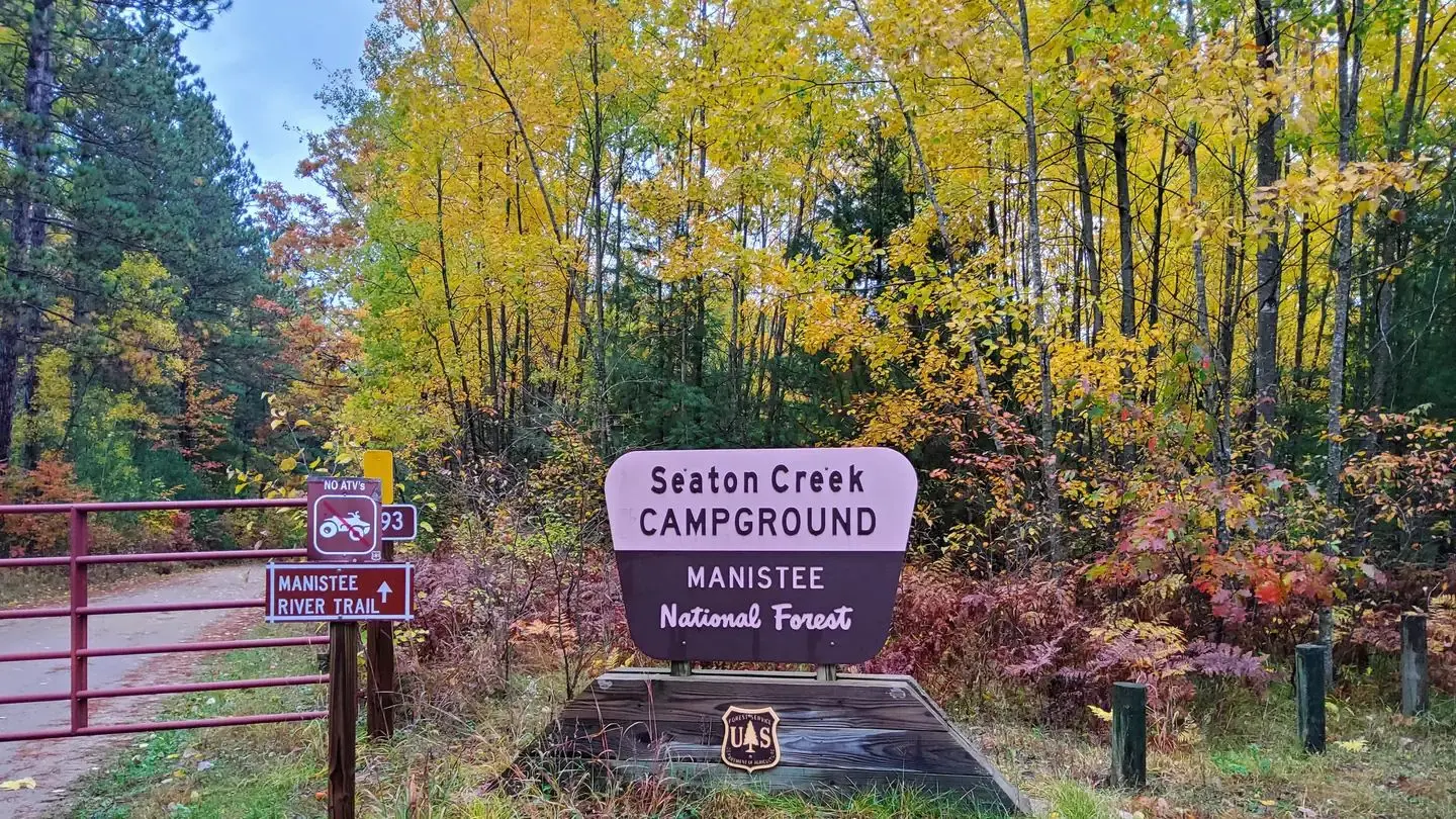 Seaton Creek Campground Sign
